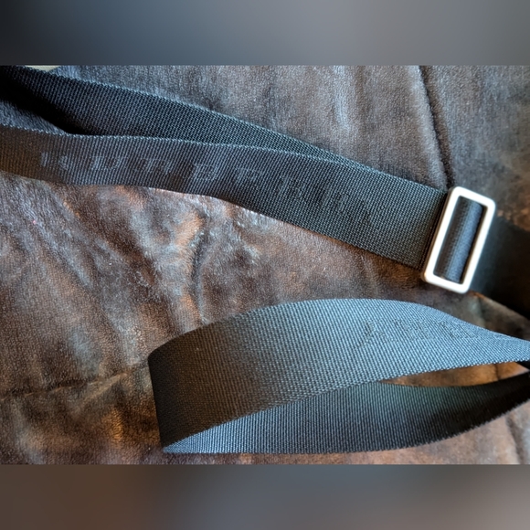 Burberry Prince of Gale Checkered Bag Canvas & Black Leather Trim Excellent! - Picture 10 of 17